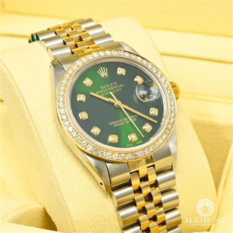 rolex datejust fond vert|rolex datejust oystersteel.